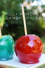 jolly rancher glittery candy apples