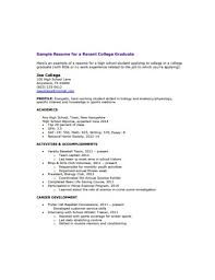 First, don't feel as though you have to reuse the same resume for each job application. Free 5 College Graduate Resume Examples Templates Pdf Examples