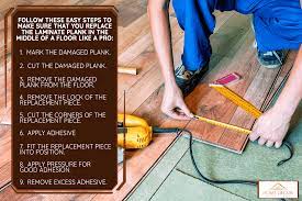 how to replace laminate plank in the