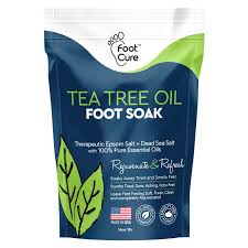 tea tree oil foot soak with epsom salt