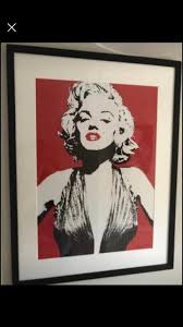 White Marilyn Monroe Print