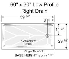 Shower door swing can vary based on the size of your bathroom, but measure the distance removing your tub in one piece will require a helper or two. Standard Showers