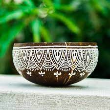 Buy hand made coconut bowl sets online in India | WudBox
