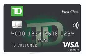 td first cl visa signature credit card