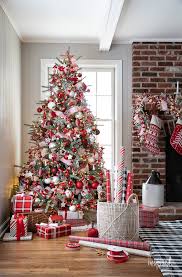 35 decoration ideas for christmas that will make your walls unforgettable we have come up with a complete shopping guide filled with so many christmas wall decoration ideas for any home decor. Feature Friday Christmas Tours Christmas Tree Decorations Christmas Tree Inspiration Ribbon On Christmas Tree