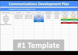communications plan template change