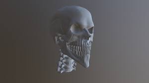 evil skull free 3d model by