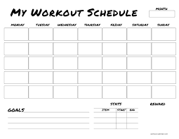 workout calendars