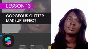 how to create glitter makeup effect in