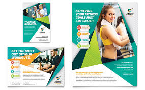 fitness trainer flyer ad template design