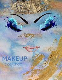 makeup face chart blank workbook paper