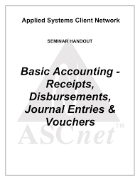 Basic Accounting Receipts Disbursements Journal
