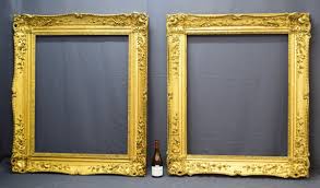 pair of large regence style museum frames