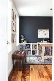 a graphic home office reveal one room