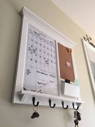White Dry Erase Calendar Framed Kitchen