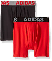 Adidas Youth Sport Performance Climalite Boxer Brief Underwear 2 Pack Ck1912