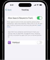 if an app asks to track your activity