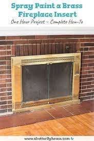 How To Spray Paint A Brass Fireplace