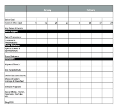 Free Excel Calendar Templates Marketing Template Download