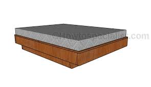 floating queen size platform bed plans