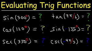 evaluate trigonometric functions