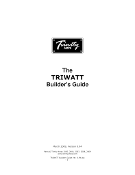Triwatt Trinity Amps Manualzz Com