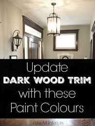 dark wood trim paint colors for living
