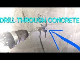 How To Drill Through Concrete Cement