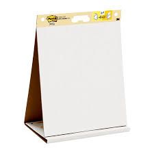 Post It Tabletop Easel Pad With Dry Erase Surface 20 X 23 Inches White 20 Sheets Pad