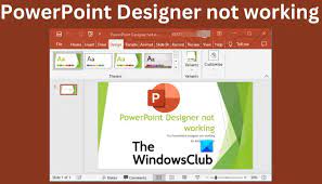 powerpoint designer not working fix