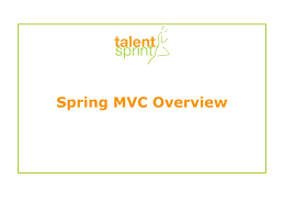 ppt spring mvc overview powerpoint