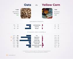 nutrition comparison yellow corn vs oats