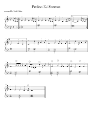 Compositions for different skill levels. Perfect Ed Sheeran Easy Piano Sheet Music For Piano Solo Musescore Com