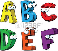Vector background with lettering and with cartoon cookies. Letters A F Of The Alphabet As Friendly Cartoon Characters Alphabet Illustration Lettering Lettering Alphabet