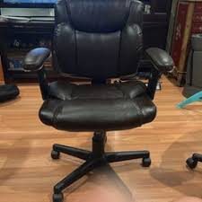 brown pu leather office chair