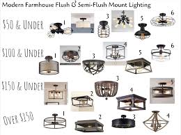 Modern Farmhouse Flushmount Lighting The Decor Formula
