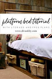 Diy Platform Bed With Storage