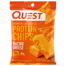 In a 10 tortilla chips ( (10 tortilla chips serving) ) there are about 146 calories out of which 63 calories come from fat. Save On Quest Tortilla Style Protein Chips Nacho Cheese Order Online Delivery Giant