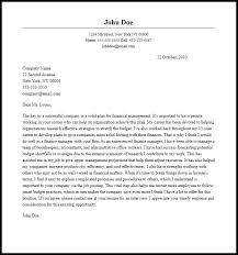 Professional Finance Manager Cover Letter Sample Writing