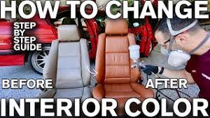 car interior color with dye bmw