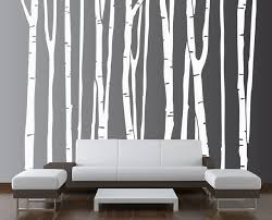 large wall birch tree decal forest kids