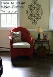 How To Paint Wicker Furniture With A