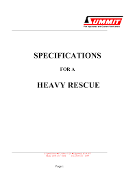 Specifications Heavy Rescue Manualzz Com