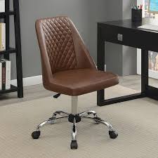The beauty of this office chair lies in its. Brown Armless Office Chair Coaster Furniture Furniture Cart
