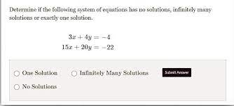 System Of Equations Has No Solutions