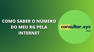 como saber o nÚmero do meu rg pela