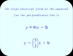 equation for perpendicular line