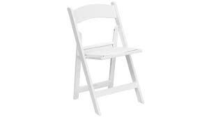 white resin folding chair als