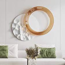 Modern 3d Wood Round Wall Decor For