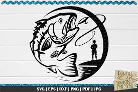 Free halloween svg files for digital crafts. Bass Fishing Svg Bass Svg Fishing Svg 772120 Cut Files Design Bundles